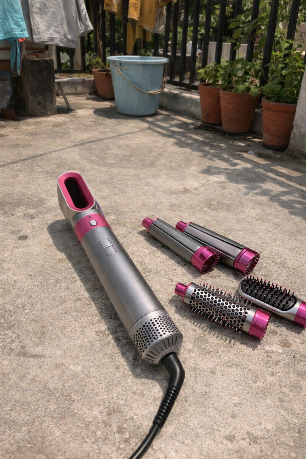 PinkGlam™ 5-in-1 Hair Styler